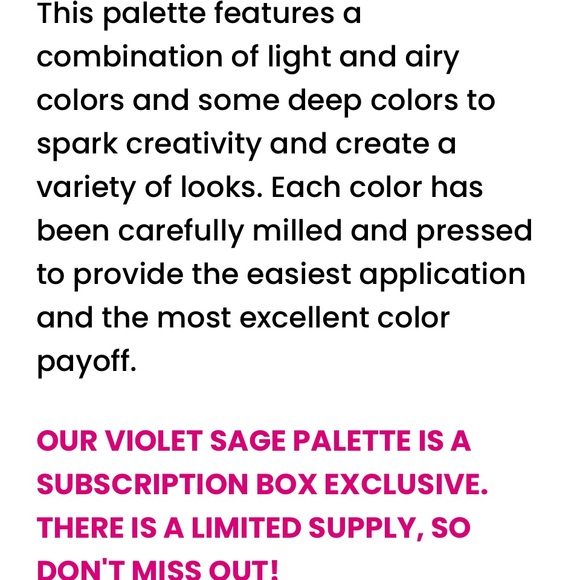 Ace Beautē violet sage eye palette - Picture 8 of 8